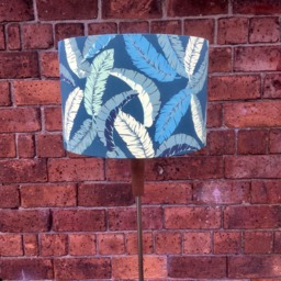 Tropical Banana Leaves Fabric Covered Lamp Shade 15cm Diameter Up To 45cm Siz - thumbnail 3
