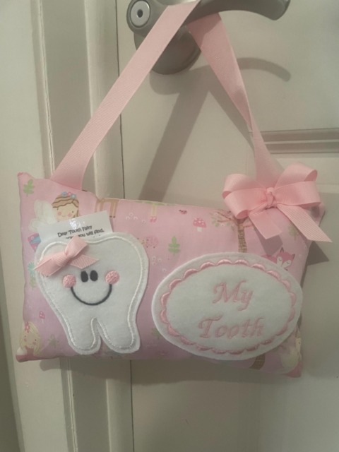 Personalized Tooth Fairy Pillow, Children's Keepsake, Custom Holder, Kids Gift, Gift - image 1