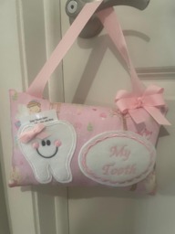 Personalized Tooth Fairy Pillow, Children's Keepsake, Custom Holder, Kids Gift, Gift - thumbnail 1