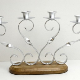 Unique, Bespoke 4 Candlestick Holder, Candelabra - thumbnail 3