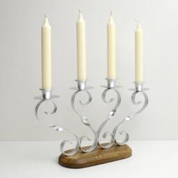 Unique, Bespoke 4 Candlestick Holder, Candelabra - thumbnail 2