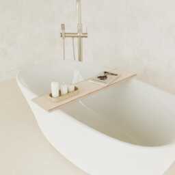 Handmade Birch Plywood Bath Tray Modern Scandi Caddy - thumbnail 3