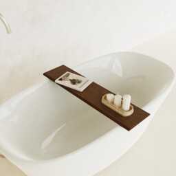 Handmade Birch Plywood Bath Tray Modern Scandi Caddy - thumbnail 2