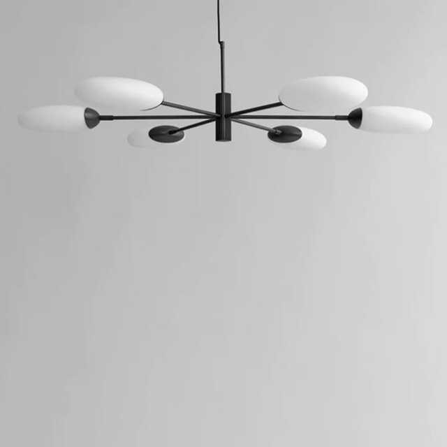 1950S Mid-Century Modern Salon Chandelier, Grande - Opaque - Sculptural Glass Globe Ceiling Light Luxury Living & Dining Pendant Fixture - image 1