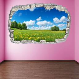 Dandelions Green Field Sky Wall Decal Sticker Mural Poster Print Art Home Decor Cz3 - thumbnail 2