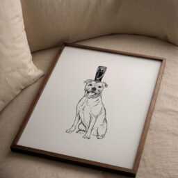 Staffordshire Bull Terrier Print Staffy & Pint Of Guinness - thumbnail 2