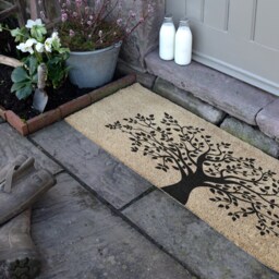 Tree Of Life Double Door Mat - Non Slip Patio Doormat Welcome Front Mat Natural Coir Housewarming Gift - thumbnail 3