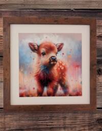 Scottish Wall Art Print -Freckles, The Baby Highland Deer - Highlands - thumbnail 1