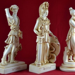 Athena Pallas, Artemis & Persephone Greek Statue Figure New Patina - thumbnail 2