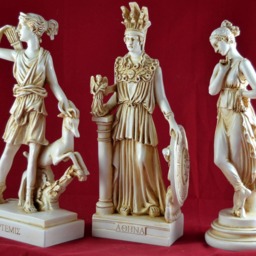 Athena Pallas, Artemis & Persephone Greek Statue Figure New Patina - thumbnail 3