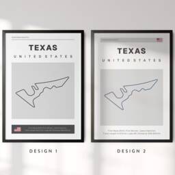 F1 Track Art Print Grand Prix Motorsport Poster - thumbnail 4