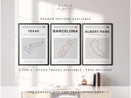 F1 Track Art Print Grand Prix Motorsport Poster - thumbnail 1