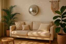 Disco Ball Mirror Tile Wall Decor 70S Retro Party Vibe - thumbnail 1