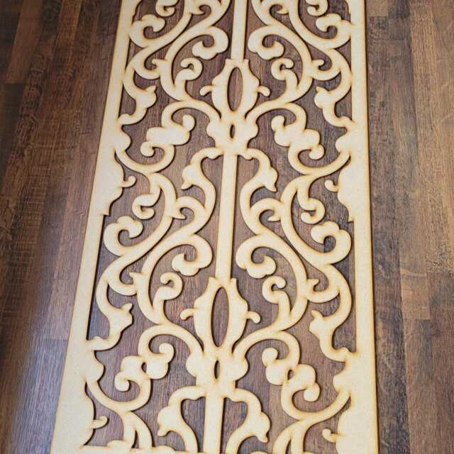French Damask Laser-Cut Decorative Screen Radiator Cabinet Panel Wall Art 0194 - image 1