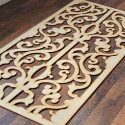 French Damask Laser-Cut Decorative Screen Radiator Cabinet Panel Wall Art 0194 - thumbnail 3