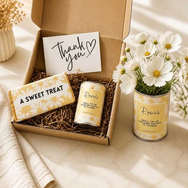 Personalised Flower Growing Tin Gift - image 1