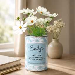 Personalised Flower Growing Tin Gift - thumbnail 3