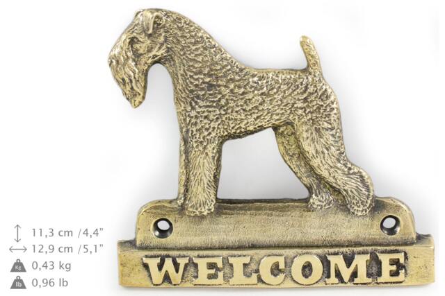 Kerry Blue Terrier, Dog Welcome, Hanging Decoration, Limited Edition, Artdog - image 1