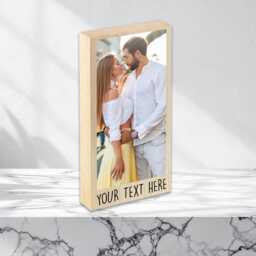 Custom Wooden Photo Gift - Personalised Valentine's Day For Him/Her, Anniversary Keepsake, Christmas, Wedding Couples - thumbnail 3