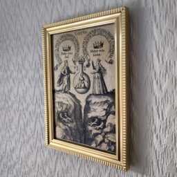 "Solar King & Lunar Queen - Johann Daniel Mylius, 1628 Handmade Canvas Reproduction 5""x7" - thumbnail 3