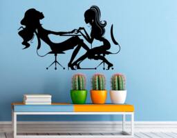 Manicure Wall Decal Vinyl Stickers Girl Hands Nails Interior Home Design Art Murals Spa Beauty Salon Decor - 5M01R