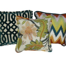 Imperial Trellis Peacock Velvet - This Listing Is For One Pillow - thumbnail 3