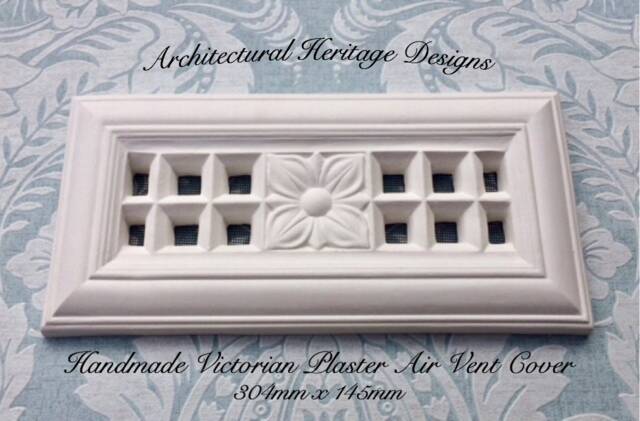 Decorative Handmade Victorian Air Vent Cover - 304mm X 145mm - Mesh Included - image 1