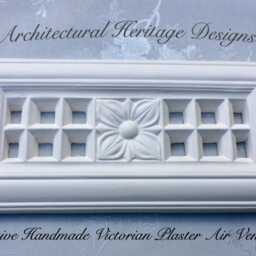 Decorative Handmade Victorian Air Vent Cover - 304mm X 145mm - Mesh Included - thumbnail 2