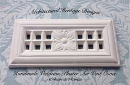 Decorative Handmade Victorian Air Vent Cover - 304mm X 145mm - Mesh Included - thumbnail 1