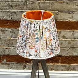 Handmade French Drum Lampshade With A Pleated Fabric, Lampshade, Table Lampshades, Lamp Shade - thumbnail 2