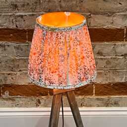 Handmade French Drum Lampshade With A Pleated Fabric, Lampshade, Table Lampshades, Lamp Shade - thumbnail 1