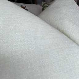 Handmade Ivory Chenille Pillow Cover Neutral Designer Sofa Cushion - thumbnail 3