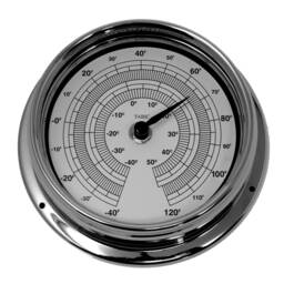 Tabic Thermometer, Chrome Plated Brass Heavy & Electroplated With Chromium - 1/2Kg, Handmade in England By - thumbnail 2