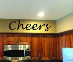 Kitchen Wall Decal, Restaurant Decor, Cheers Decal - thumbnail 1