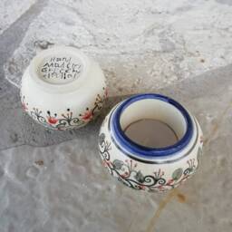 Set Of Two Handmade & Free Handpainted Candle Holders - thumbnail 2