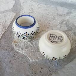 Set Of Two Handmade & Free Handpainted Candle Holders - thumbnail 4