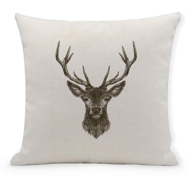 Stag Cushion Cover, Stag, Country Home Decor, Thick Material - 40cm - image 1