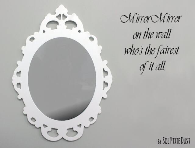 White Modern Rococo Acrylic Mirror - Safety - image 1