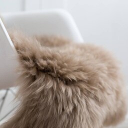 Taupe Xxl Sheepskin Rug, Throw, Double Sized, Superior Thick & Fluffy Fleece, Chair Cover, Carpet Large, Fur Rug, Interior Decor - thumbnail 2