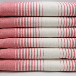 "Turkish Towel, Red Towel, Handmade Towel, Turkish Beach Towel, Sauna Towel, , 40""x60" - thumbnail 2