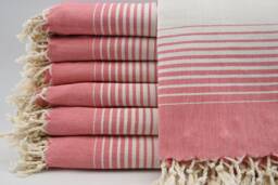 "Turkish Towel, Red Towel, Handmade Towel, Turkish Beach Towel, Sauna Towel, , 40""x60"