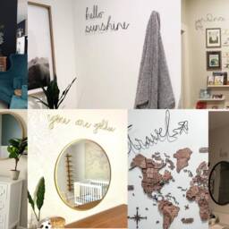 Chic Font - Wire Words Word Sign Personalized Wall Art Custom Quote Shelf Decor Name - thumbnail 4