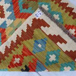 3x10 Handmade Stunning Kilim Rug, Afghan Maimana Chubi New Runner Flatweave Oriental Turkmen Hallway Rug - thumbnail 4
