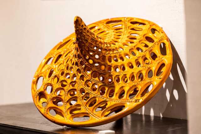 Abstract Ceramic Sculpture, Home Garden Art - 19.6x27.5 - image 1