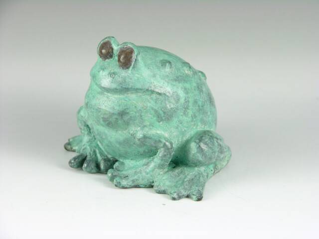Frog Figurine-Frog Sculpture - Bronze Frog - Statue - Toad Figurine - Sea Animals - Animal Figurines - image 1