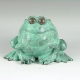 Frog Figurine-Frog Sculpture - Bronze Frog - Statue - Toad Figurine - Sea Animals - Animal Figurines - thumbnail 2