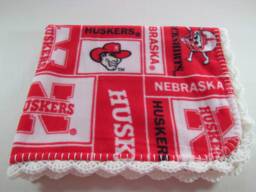 Nebraska Huskers Fleece Baby Blanket