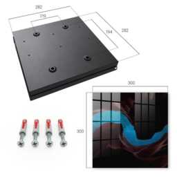 Space Rocks Key Cabinet For Home, Black Industrial Box, Surrealistic Cosmos, & Nature Lovers - thumbnail 4