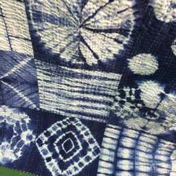 Decorative Blanket Duffle Indian Tie Dyed Indigo Blue Intetior Home Decore Shibori Christmas Gift Kantha Stiched - thumbnail 3
