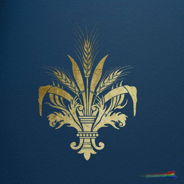 Damask Stencil For Walls, Art & Furniture. St8 - image 1